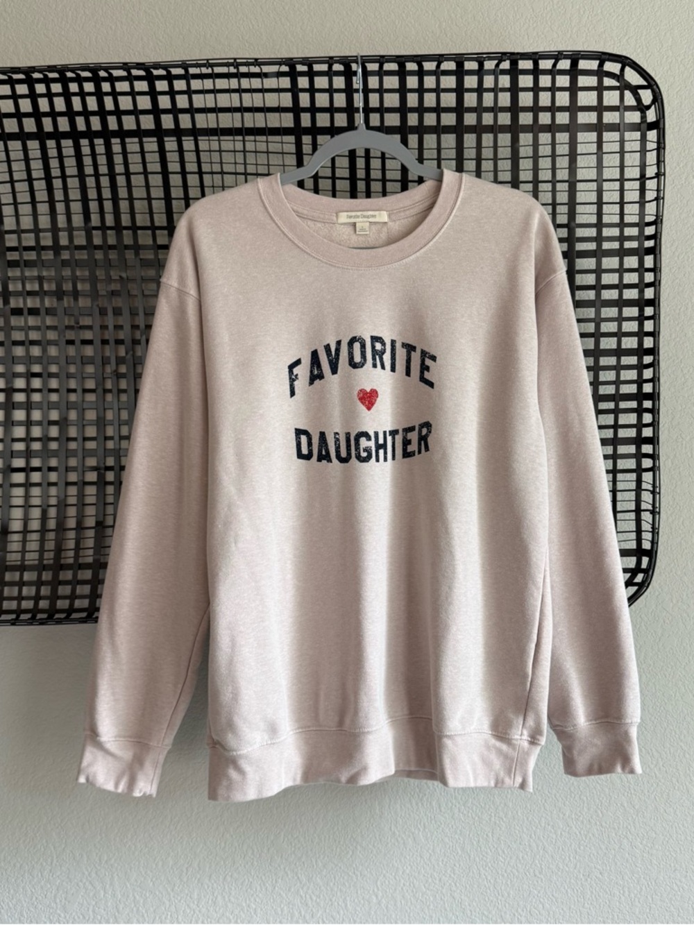 Favorite daughter heart logo sweatshirt